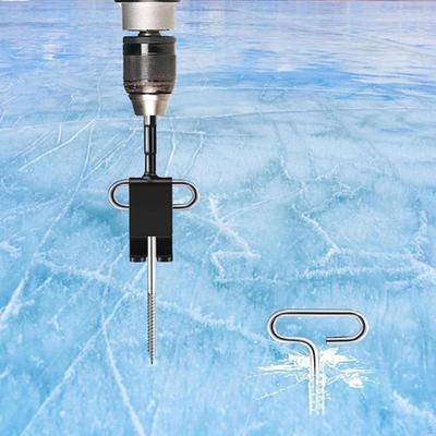 Ice Anchor Drill Adapter Kit,Ice Tools,Ice House Anchors,with 4Pcs Stake Nails,Gear for