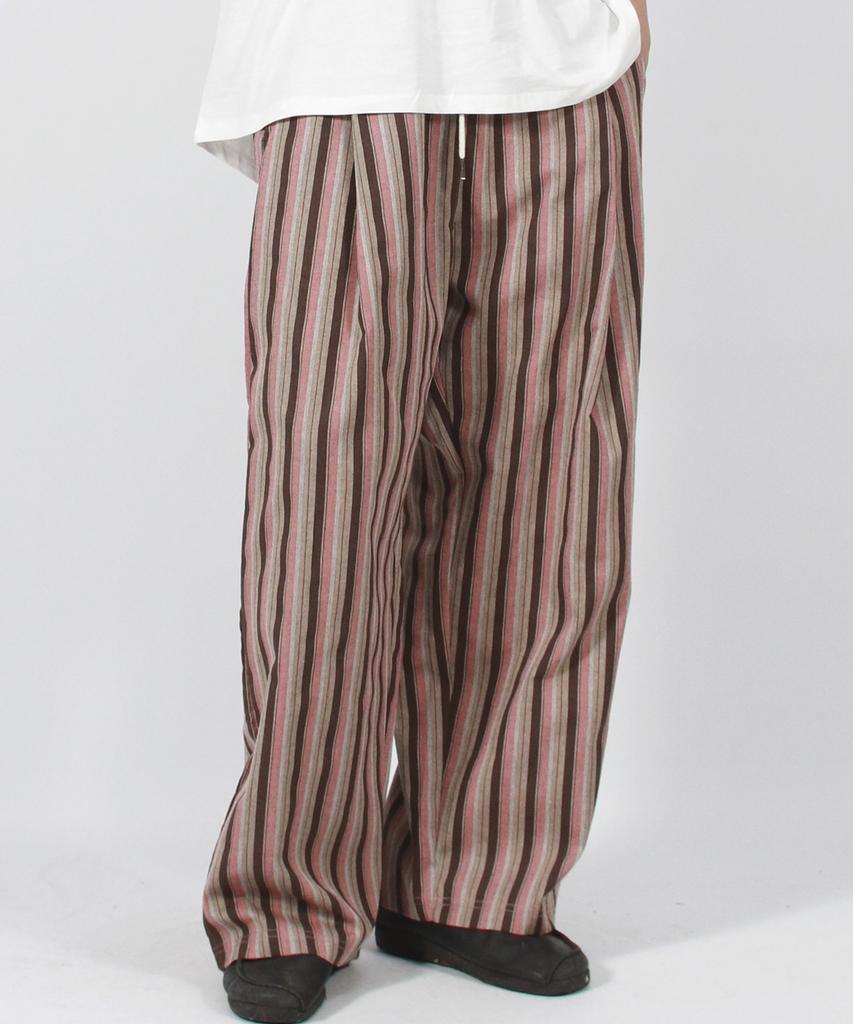 Deumakeu M Vintage Streifen Weite Hose Staubrosa