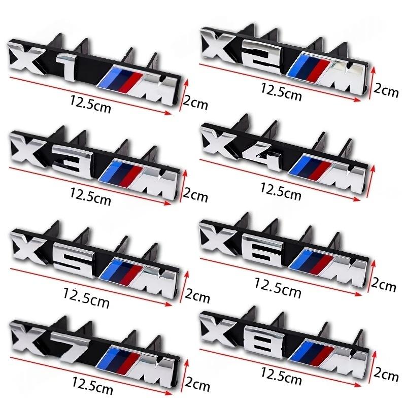 MWPF4 3D ABS Front Grille Badge Vehicle Exterior Tuning Accessories For BMW M Emblem X1 X2 X3 X4 X5 X6 X7 E38 E39 E30