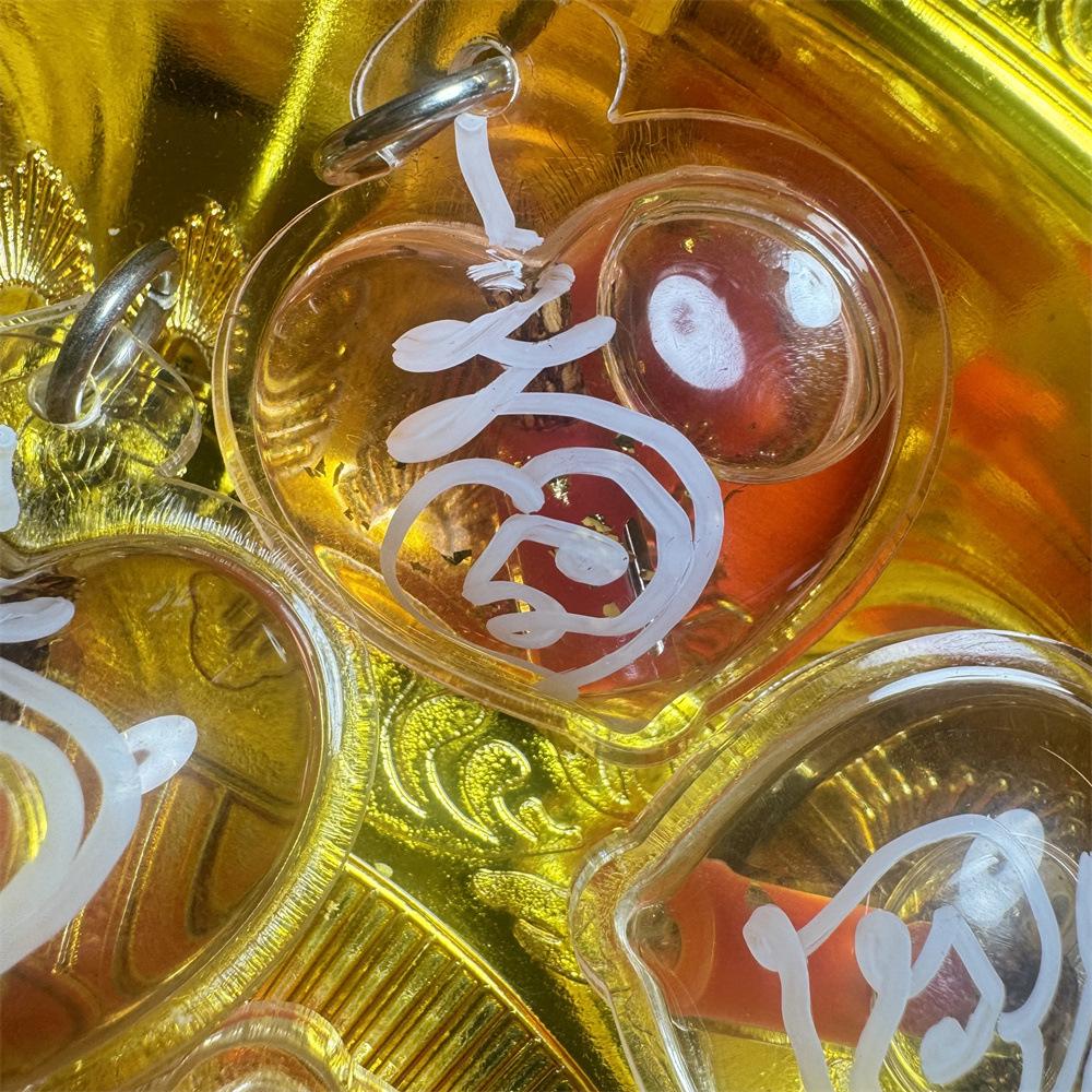 Thai Buddhist 59 Drops Oil Pendant with Ajarn Sit Handwritten Talisman Thai Xin Yuan