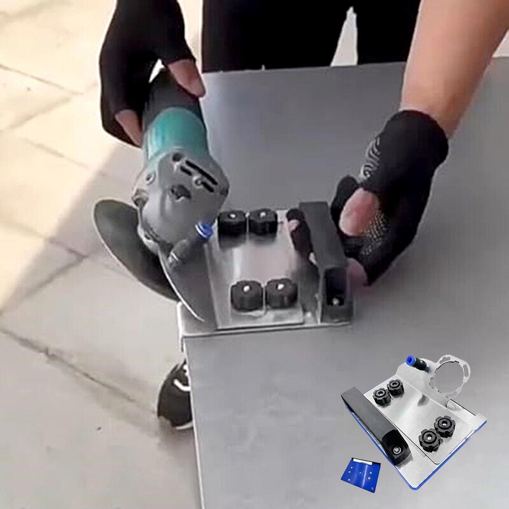 45° Tile Angle Grinder Stand,Universal Cutting Ceramic Chamfering Tool for Angle Grinders,Sturdy Stainless Steel Chamfer Tools