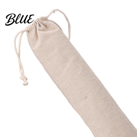 Eco Friendly Travel Washable Holder Portable Reusable Drawstring Bag Cutlery Organizer Utensil Pouch with Storage