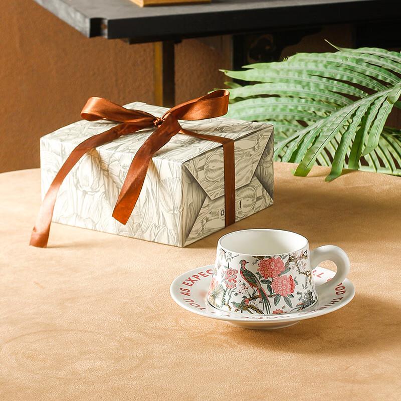 Zhi Shi Retro Watercolor Ceramic Coffee Set