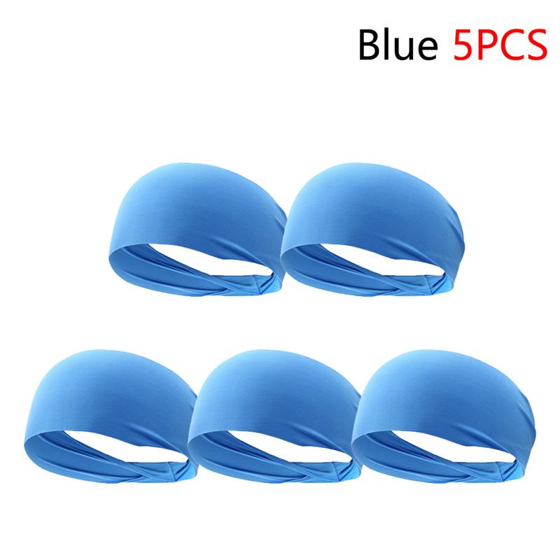 Elastic Sports Headbands Sweat Absorption Headdress Quick Dry Fitness Headband Anti-slip Breathable Sweatbands for Yoga Runnin