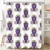 Floral Dice Shower Curtain Set Waterproof Bath Decor Gaming Room Decor Gambling Theme Home Textile Modern Style