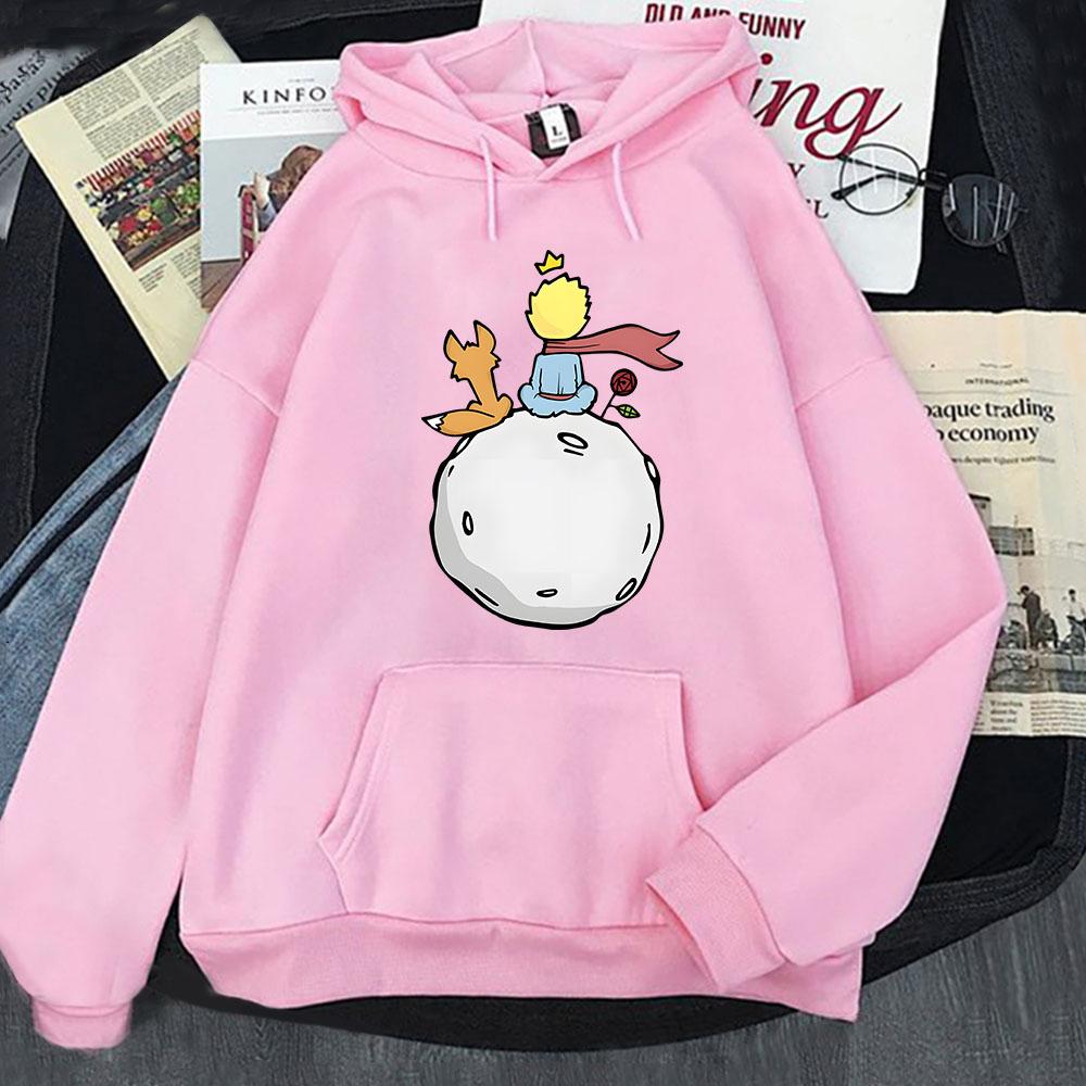 Little Prince Men's Women's Long Sleeves Hot Sales Movie Sweatshirts Unisex Harajuku Warm Hoody Fashion Casual Hoodies Cartoon