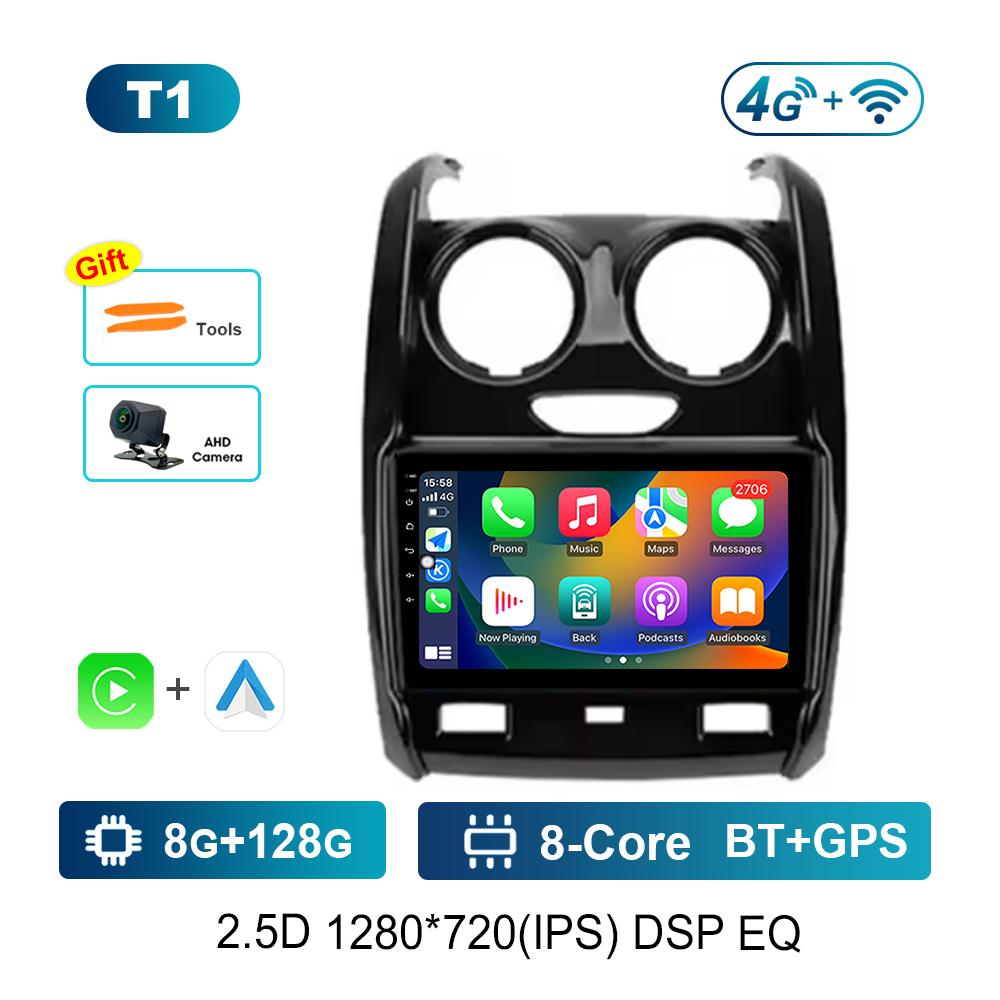 Bluetooth DSP Stereo Car Video Multimedia Player for Renault Duster 2015 - 2020 For LADA Largus 2021 WiFi Android System 4G GPS