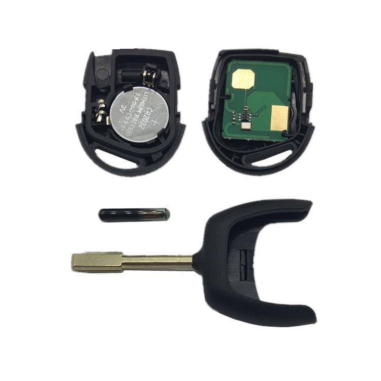 Compatible Ford Car Keys: Mondeo, Fiesta 3-Button, 433 MHz, 4D60 80-bit Chip
