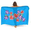Bikini Coat Anti-Slip Sarong Hawaiian Vintage Pattern Custom Floral Print Polynesian Sarong Summer Beach Soft Shawl