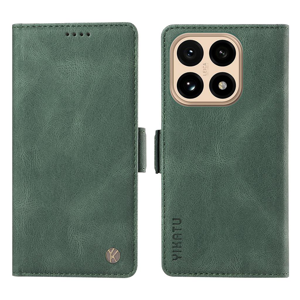 Pro Xiaomi 15T Kožené pouzdro YIKATU YK-005 Dotykové jako kůže Peněženka Kryt na telefon