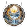 Acrylic Puzzle Sun Catcher Window Ornament 2D Design Three Layers Single Layer 2mm Thickness Circular Shape Hanging Decoration