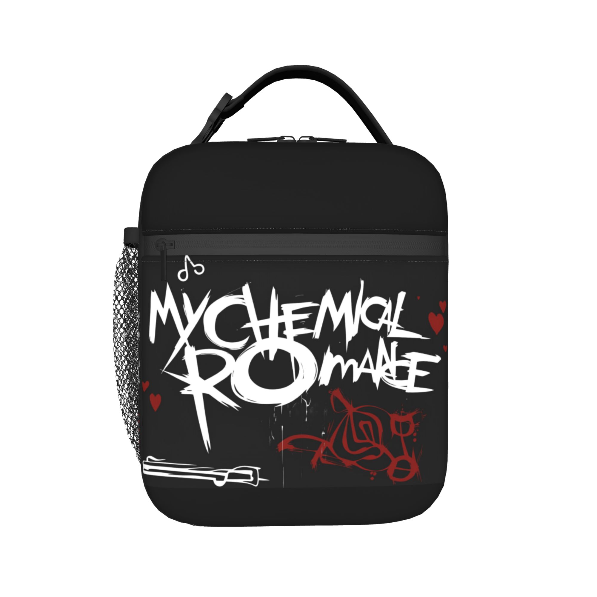 My Chemical Romance Lunchtas Draagbare Lunchbox Vrouwen Reizen Custom Koeltas Grappige Oxford Thermische Lunchtassen as picture