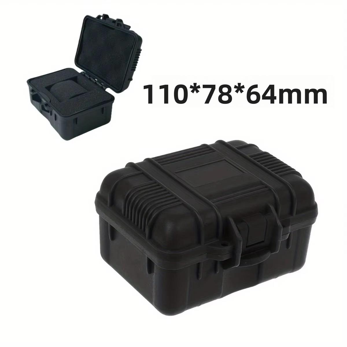 

1 шт. Портативный чехол для часов, Прочный пластиковый ящик для хранения часов, Органайзер для часов с защитой от падения, Защитная влагостойкая коробка для часов чёрный