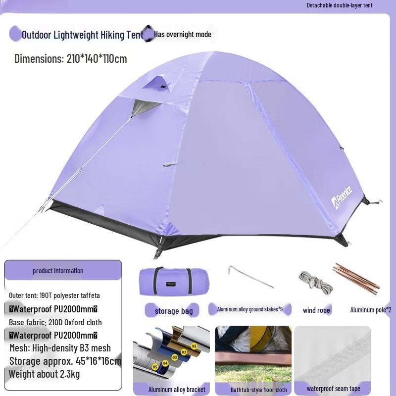 ZISIZ Outdoor Hiking Camping Tent