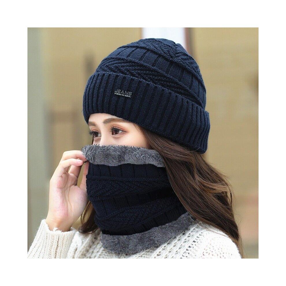 Winter Knitted Beanies Hats Women Thick Warm Beanie Skullies Hat Female Knit Letter Bonnet Beanie Caps Hat