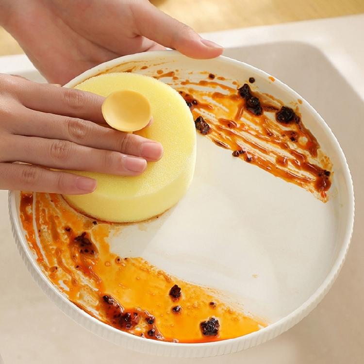 Kitchen Silicone Scrubbing Brush Odorless Dish Scrubber Set with Detachable Sponges for Home Cooks and Clean Enthusiasts