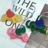 Cute Elephant Bag Pendant Keychain Chic PU Leather Keychains Phone Straps Chain Stylish Keyring for Fashion Enthusiasts