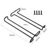 Wine Glass Rack Cup Iron Stemware Holder for Restaurant Cabinet Kitchen Black