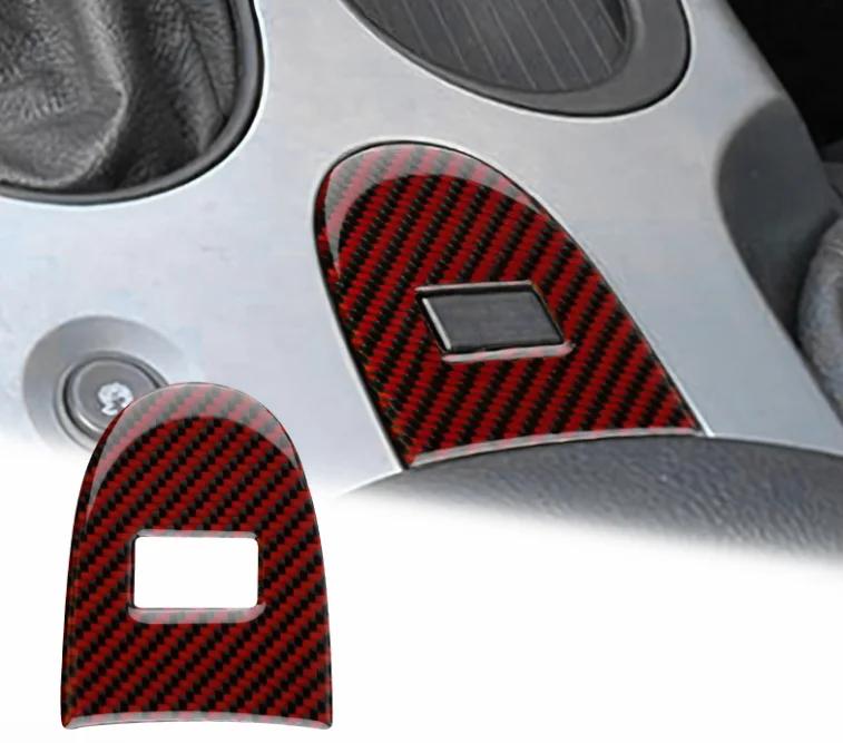 Schaltpanel-Abdeckung Zierleiste für Chevrolet Corvette C6 2005-2007 Innenraumzubehör Carbonfaser-Stil