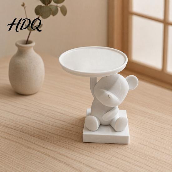 Polar Bear Tray 3D Printed Storage Tray Cute Animal Ring Holder