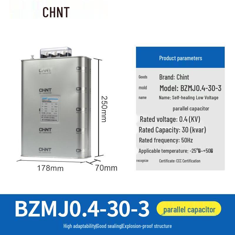 Chint Self-Healing Low Voltage Reactive Power Capacitor Cabinet BSMJ BZMJ 0.45 450V