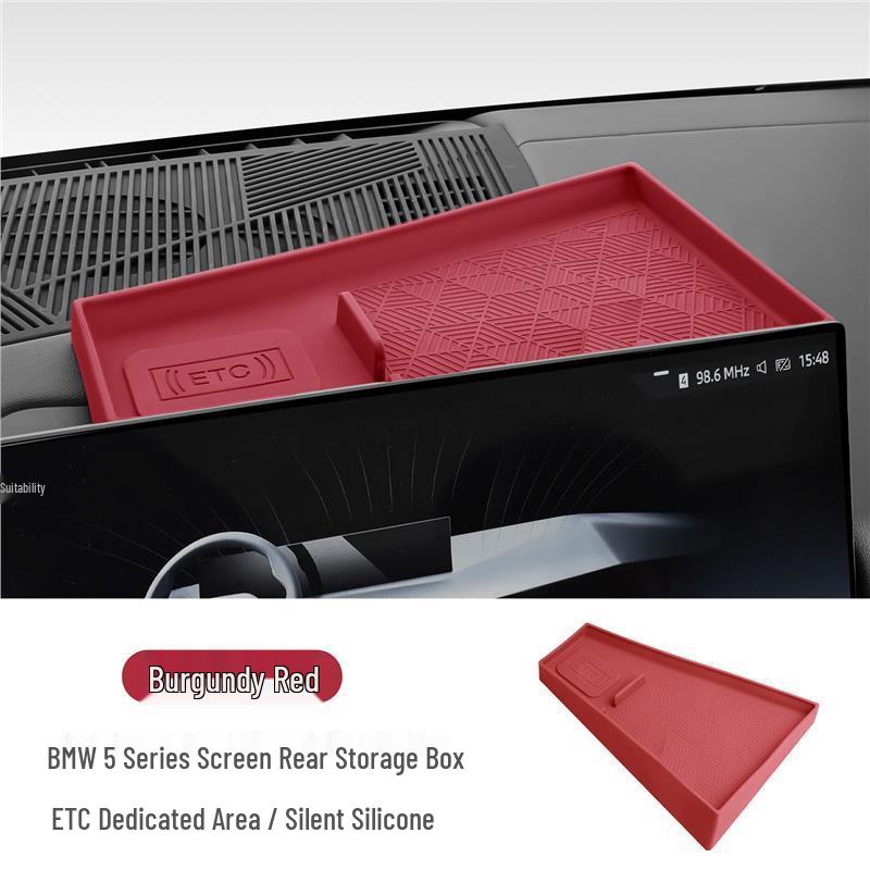 Caixa de Armazenamento de Silicone para Série 3, 5, 7 & X3, X5, X6, X7 da BMW - Console Central