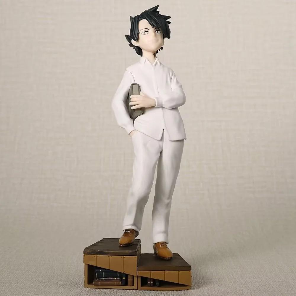 The Promised Neverland Norman Emma Ray 1/8 Scale Standing Anime Action Figure Set Collectible Boxed Statue With Book Shelf Base