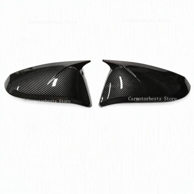 Car Rearview Side Mirror Cover Fit For Toyota RAV4 2013 2014 2015 2016 2017 2018 Wing Cap Rear View Case Trim Carbon Fiber