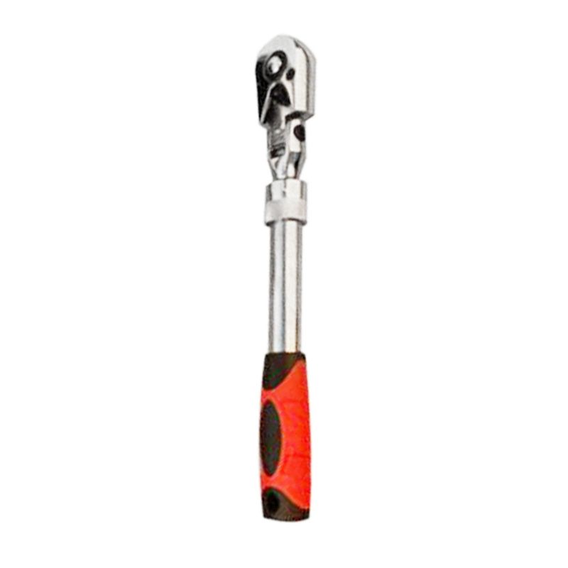 A20F-1/4 72-Tooth Carbon Steel Retractable Ratchet Wrench Automatic Quick Release Spanner Multifunctional Hand Tool