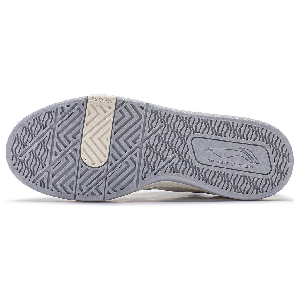 New LiNing Zhengrong 92S Slip Resistant Shock Absorbers Low Top Skateboard Shoes Women's Gray Blue AEPU008-3