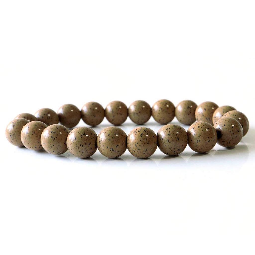 Hokutolite Bracelet 10mm Negative Ion Inner Diameter [GOLD STONE] Orange, Taiwanese, Tested, Radium, Hokutolite, Approx. 16.5cm