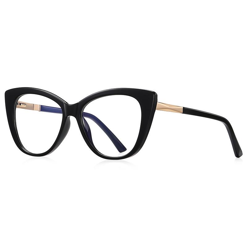 New Cat's Eye Glasses Frame Female Anti Blue Light Reading Glasses Finished Presbyopia Eyeglasses  Prescription Glass