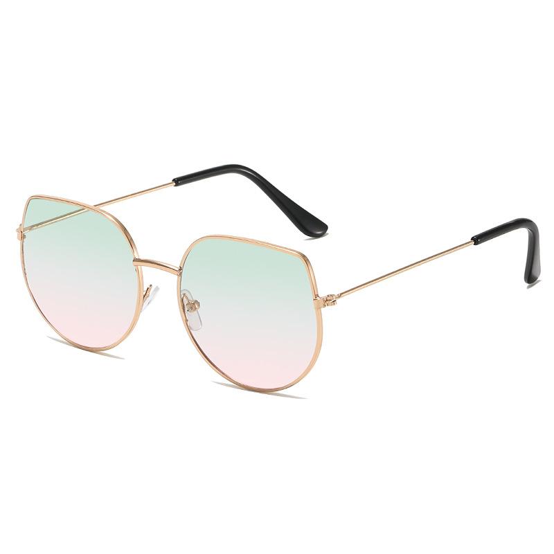 

Винтажные овальные классические солнцезащитные очки для женщин и мужчин, уличные солнцезащитные очки в металлической оправе, многоугольные солнцезащитные очки UV400