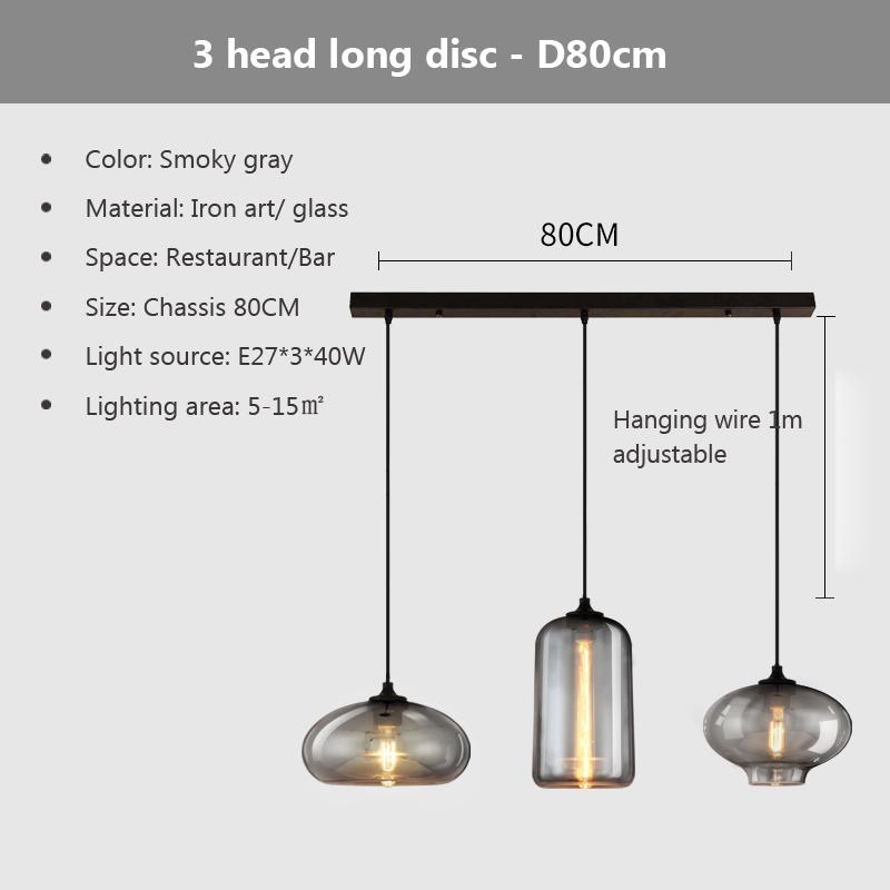 Nordic Hanging Loft Glasslustre Pendant Light E27/E26 for Kitchen Restaurant Bedroom Lamp Interior Decorative Pendant Light