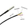 5Pcs DS18B20 Temperature 2M Sensor Waterproof Temperature Sensor with Digital Thermal Stainless Steel Tube Probe for Arduino