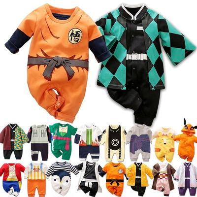Costume de Cosplay Demon Slayer, vêtements pour bébés, barboteuse de dessin animé pour enfants, garçons et filles, tapis de noël d'halloween, vêtements de Cosplay pour nourrissons, combinaison pour bébé