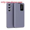 For Galaxy S25 Ultra With View Window Leather Phone Case And Slot Card