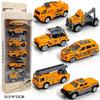 Children's Pull-Back Alloy Toy Car Set - School Bus Simulation Model