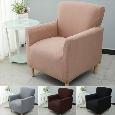 Solider Club-Sofabezug, Stretch-Polar-Fleece, Wannen-/Sesselbezüge, elastische Einzelsofa-Schonbezüge für Arbeitszimmer, Bar, Theke, Wohnzimmer