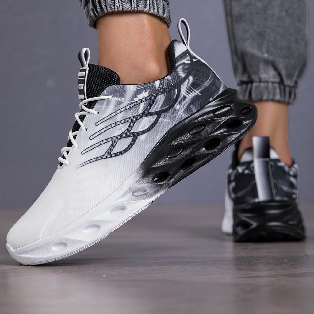 Yrzl Mens Breathable Sneakers Lightweight Comfortable Sports Shoes For Non Slip Sneakers Athletic Outdoor Training Walking Shoes