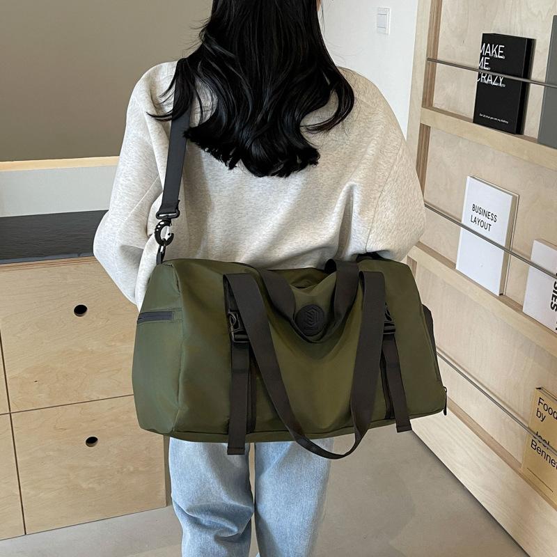 Men's and women's hand-held travel bags go out with large capacity, shoes compartment, dry and wet separation sports can be set, tie rod yoga bag