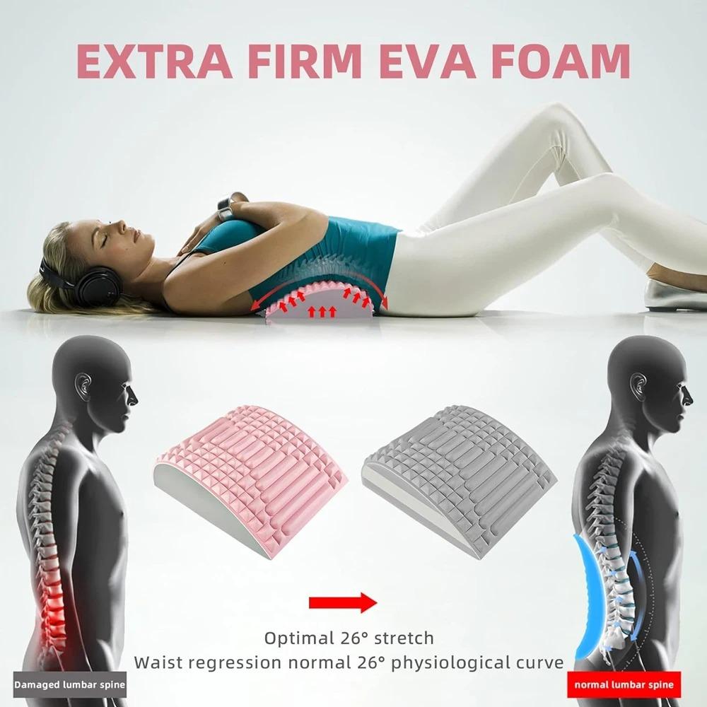 Back Stretcher and Neck Stretcher Pillow Pain Relief for Lower Back Lumbar Support Posture Correction Sciatica Aid Easy To Use At Home Office