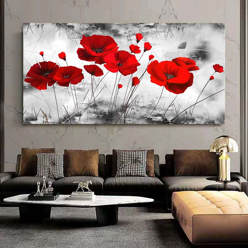 Jasne maki kwiaty obrazy na płótnie na ścianie plakaty i wydruki sztuka ścienna do salonu wystrój domu
