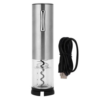 USB Wiederaufladbarer Intelligenter Elektrischer Weinöffner Vollautomatisch Flaschenöffner Silber