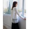 Demana Women's Cotton Lace Spliced T-Shirt