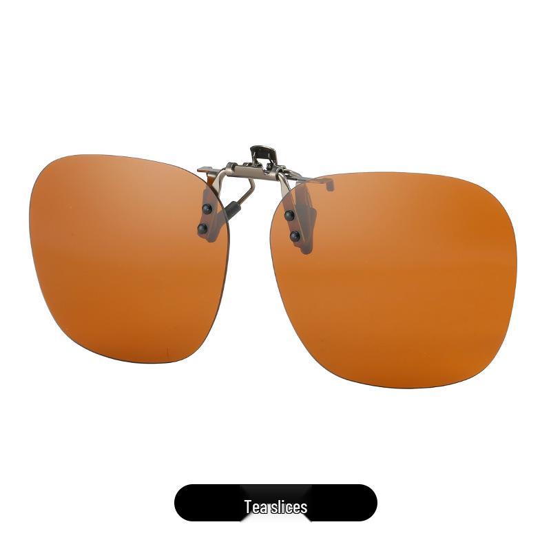 2025 Polarized Rimless Polygonal Clip-on Sunglasses for Day/Night Outdoor, Fishing, and Driving
