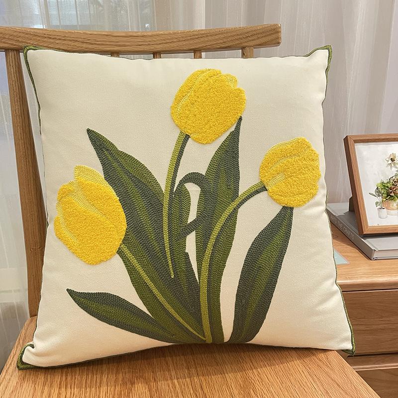 American Sunflower Pillow Nordic Living Room Sofa Pillow Bed Head Cushion Bay Window Model Room Car Backrest