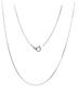 Simple Silver Chain 50 Cm 925 Sterling Silver Women's Delicate
