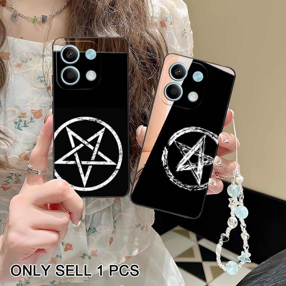 Aesthetic Pentagram Phone Case for POCO F8 F7 F6 F5 F4 F3 F2 Pro GT C75 C71 C65 C61 C40 Pro Ultra Soft TPU Shockproof Cover