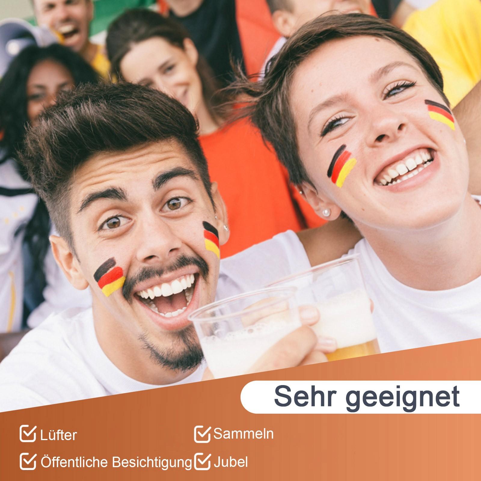 

Лицо и тело футбольных болельщиков легко очищать в течение длительного времени с помощью окрашенной косметики. One Size